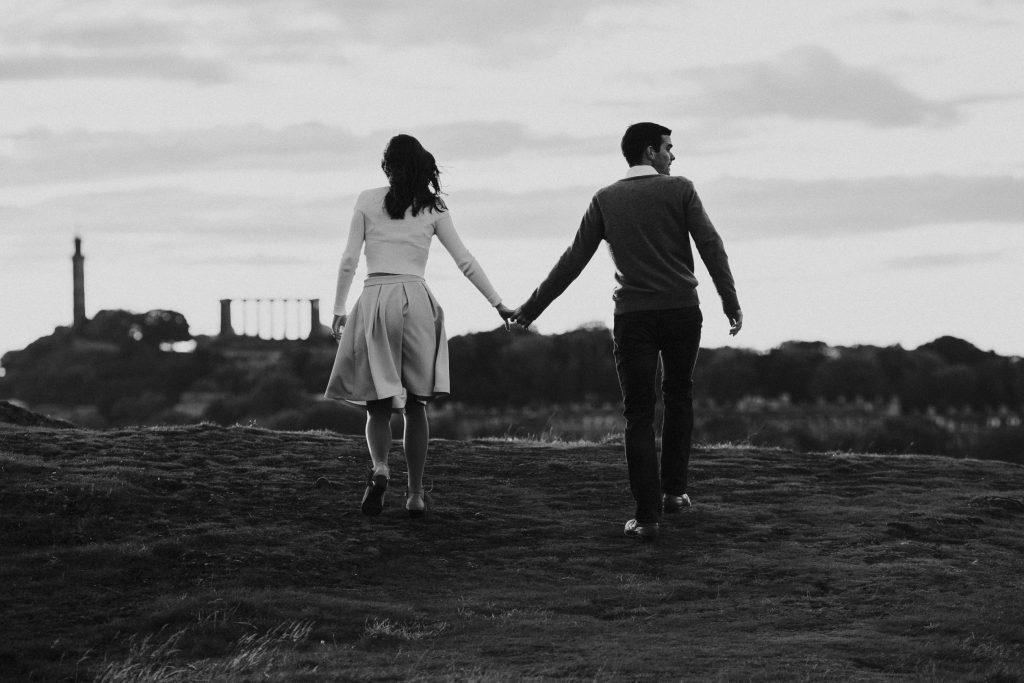 Holyrood Park Engagement Session, Holyrood Park Engagement Session – Cloie and Sam