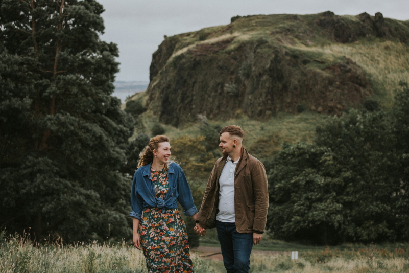 Pre-wedding session Arthur's Seat, Pre-wedding session Arthur’s Seat – Christie and Connor