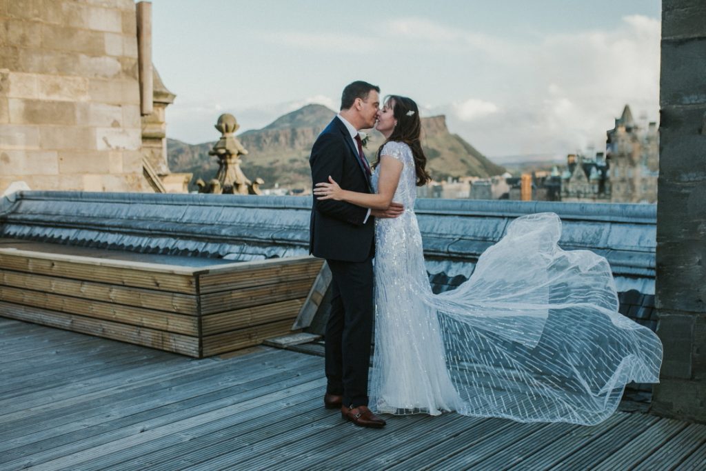 The Balmoral Hotel Wedding - The roof terrace